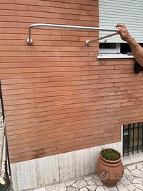 Tubo Per Tenda Da Doccia In Alluminio A Parete