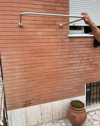Tubo Per Tenda Da Doccia In Alluminio A Parete