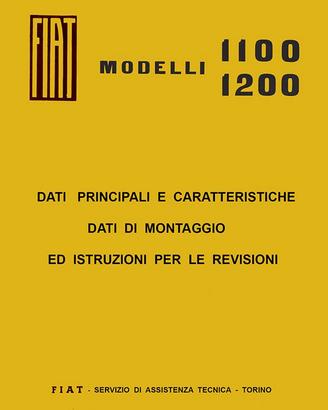 TRATTATO FIAT 1100 - 1200 - 1960