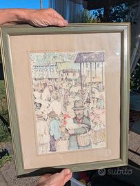 Quadro / Grafica Antonio Possenti – Il Mercato 