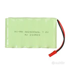 Batteria NiMH 7.2V 2400mAh JST per Auto RC Truck