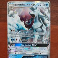 Carta Pokemon Ninentales di Alola GX reverse holo 