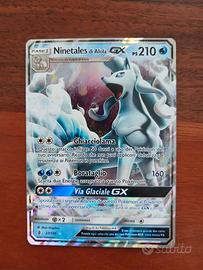 Carta Pokemon Ninentales di Alola GX reverse holo 