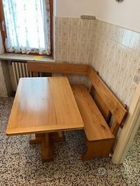 Panca + Tavolo + Prolunga + Sedie