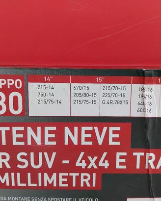 Catene neve 16" NUOVE  Dacia Duster e altro