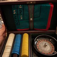 Roulette vintage con valigetta anni 50-70