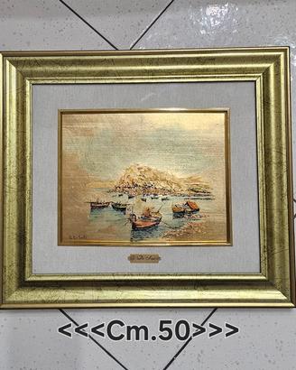 Quadro su figlia oro  Artista: Giuseppe De Sanctis