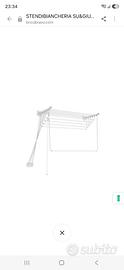Stendibiancheria parete/soffitto 160cm