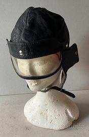 Casco in pelle per auto e moto d’epoca anni 40/50