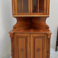 Angoliera a credenza ad angolo in legno massello d