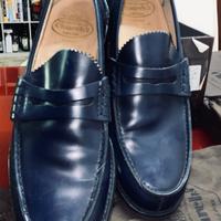 Church mocassino pelle blu