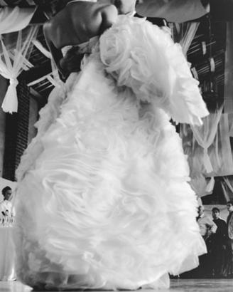 Vestito da sposa in organza