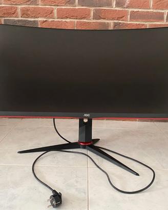 schermo AOC CU34G2X/BK piu sedia da gamer