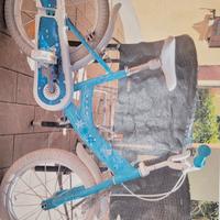 Bicicletta da bambina Frozen 2 freni 16 pollici