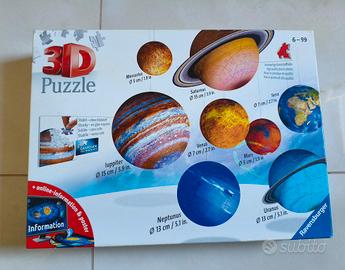 Puzzle 3d Ravensburger sistema planetario 540pezzi
