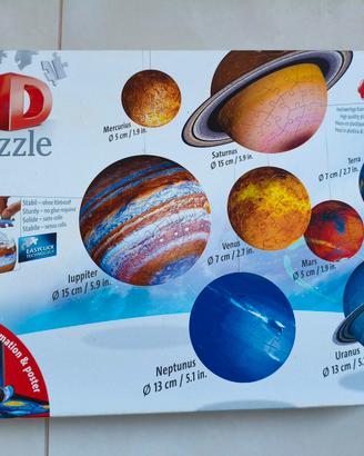 Puzzle 3d Ravensburger sistema planetario 540pezzi