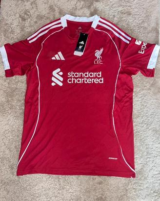 Maglietta liverpool con cartellino