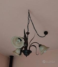 Lampadario sospeso a 3 luci #idearegalo