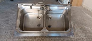 Lavello due buche inox