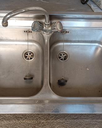 Lavello due buche inox