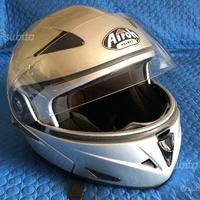 CASCO AIROH - SV55-S ARGENTO METAL - Taglia M