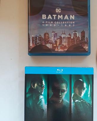 Cofanetto Blu Ray Matrix Trilogia e Batman 4 Film