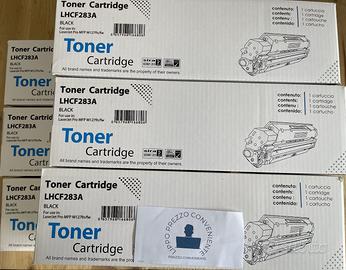 10 Toner compatibile Hp CF283A 83A NERO