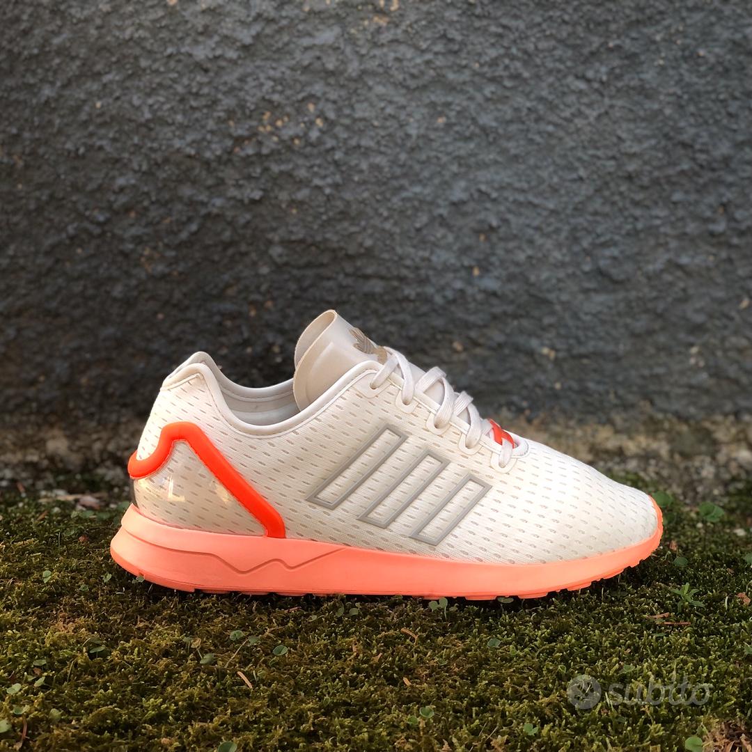 Adidas zx shop flux bianche uomo