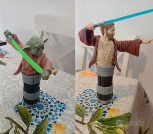 Lotto 2 Kinder Joy Star Wars 2024 Yoda e Obi-Wan