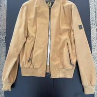 Giacca di pelle beige da uomo, XL, marca BELSTAFF