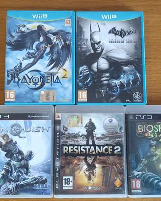 Videogiochi Playstation 3 e Nintendo WII U