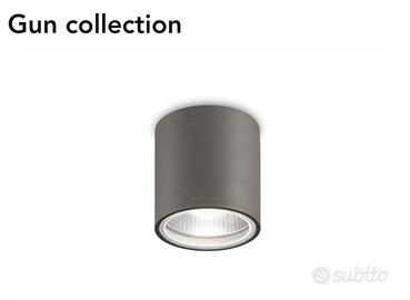 Lampada in alluminio nero IP55