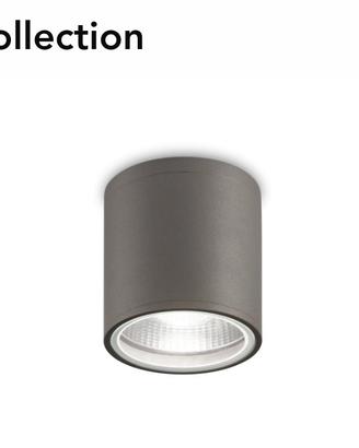 Lampada in alluminio nero IP55