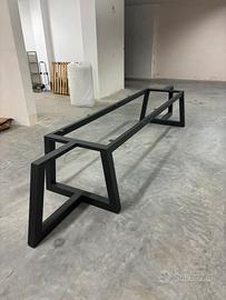 Realizzo basi tavolo in ferro verniciato a polvere