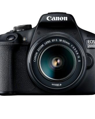 CANON EOS 2000D + obiettivo 18-55 IS nuova
