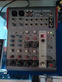 Mixer Audio Proel Mi10 con effetti digitali PROFEX