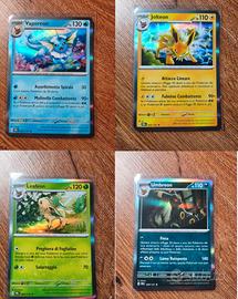 Evoluzioni di Eevee Reverse/Holo e Pokeball