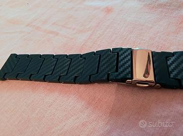 cinturino smartwatch fibra di carbonio 22mm