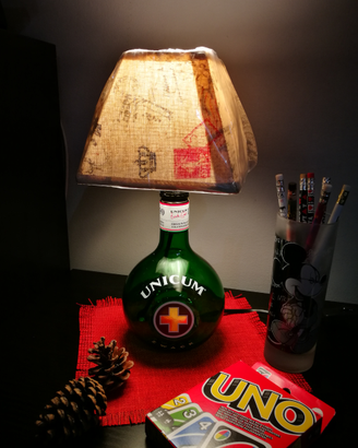 Lampada bottiglia Unicum