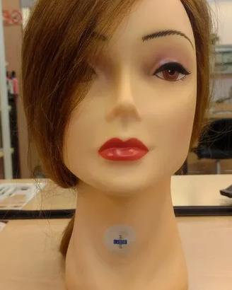 TESTINA PROFESSIONALE 50CM 100% CAPELLI NATURALI