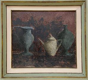 Quadro dipinto ad olio di Giulio Galassi, 1963