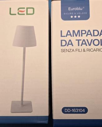Coppia di Lampade da tavolo a LED senza fili