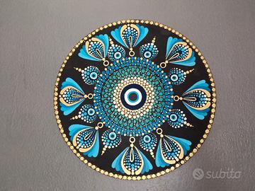 Tela circolare, dipinto mandala