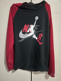 Felpa Nike Jordan rossa e nera M uomo