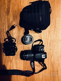 Canon eos 100D + 2 obiettivi (inclusi nel prezzo)