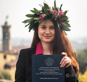 Lezioni di inglese/ insegnante di inglese/ English