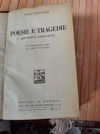Poesie e tragedie, Ugo Foscolo, 1937