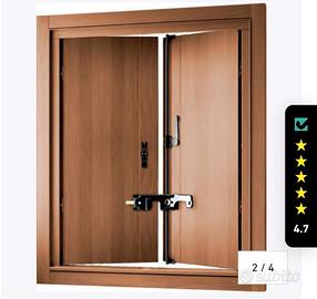 Blocca scuri in di sicurezza con apertura a giorno