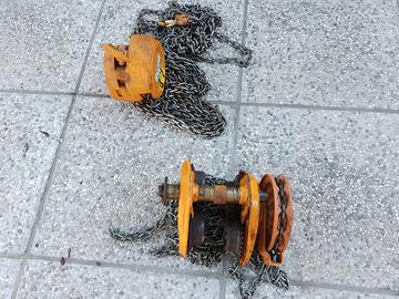 paranco sollevamento auto