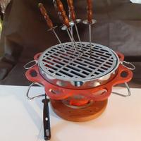 Braciere da tavolo con griglia per barbecue